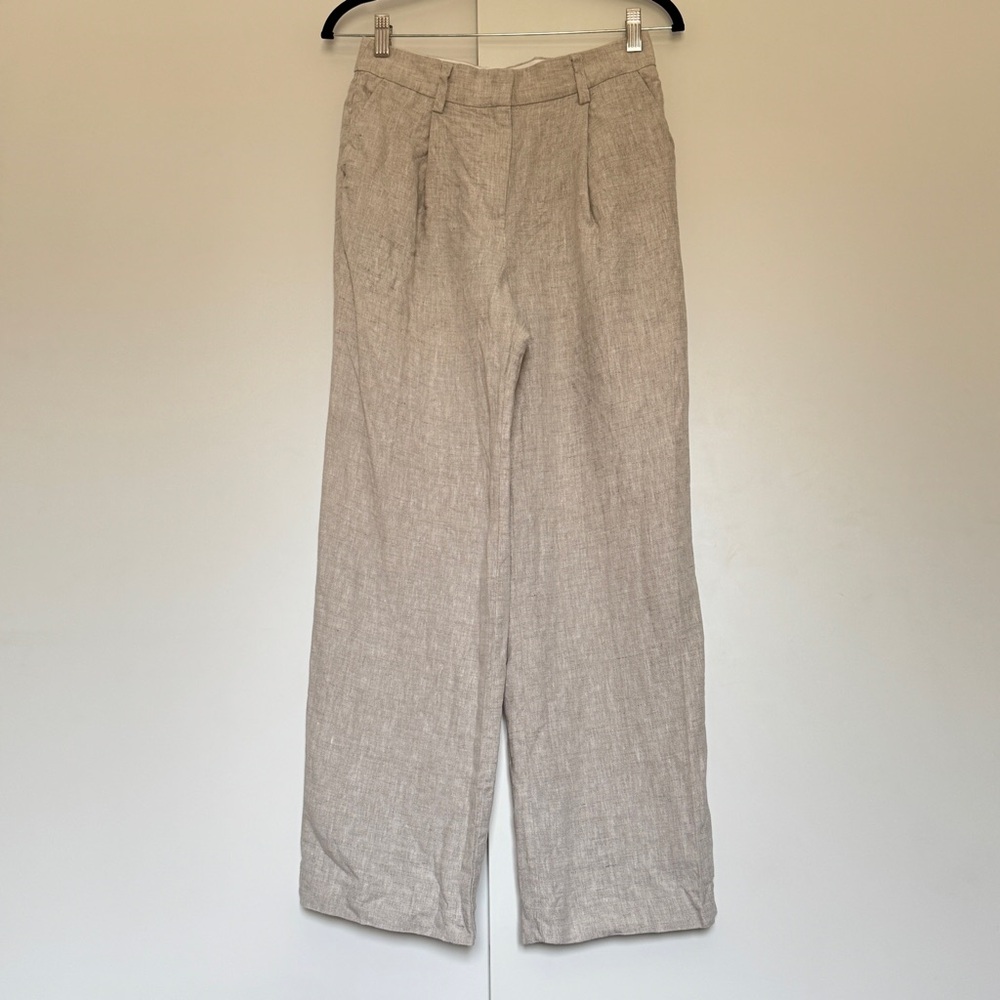 Reformation Pleated Linen Pants